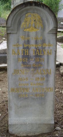 Talyai Josef 1856-1940 Grundbrecher Katharina 1862-1931 Grabstein